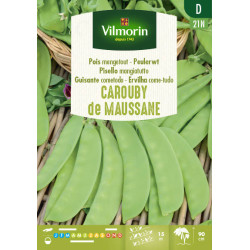 Semences de pois mangetout Carouby de Mausanne 125 g VILMORIN