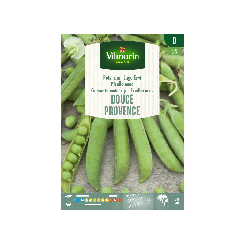 Semences de pois nain Douce Provence 150 g VILMORIN