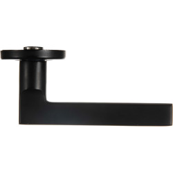 Poignée de porte 211 avec rosace et entrée noir LINEA BERTOMANI