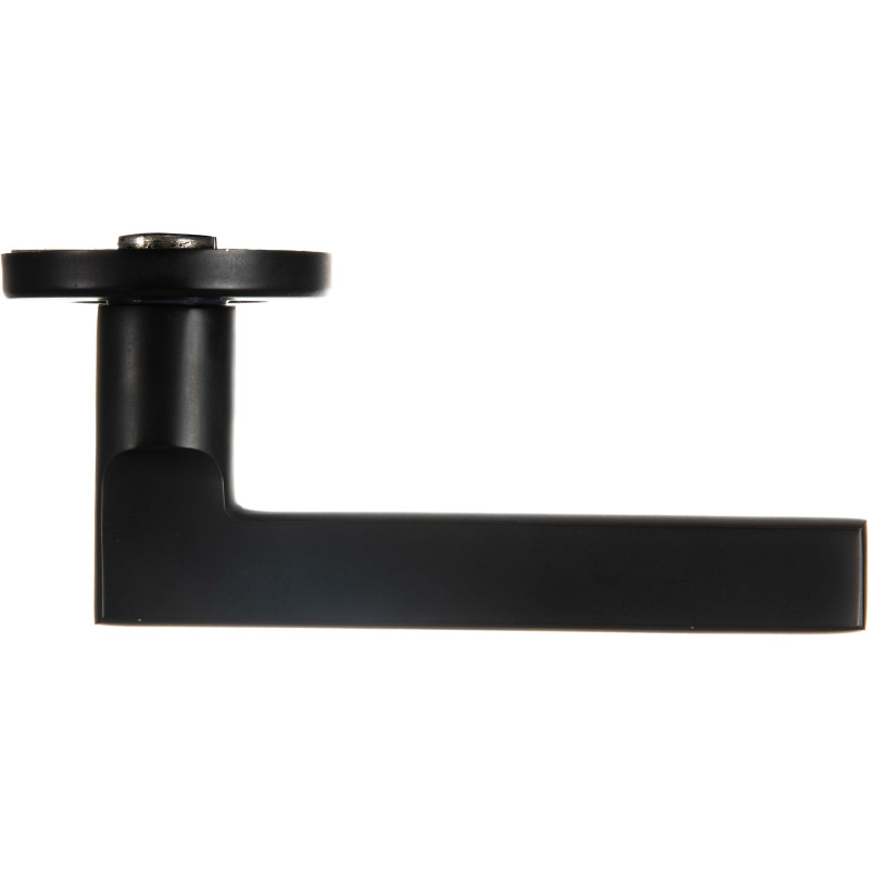 Poignée de porte 211 avec rosace et entrée noir LINEA BERTOMANI