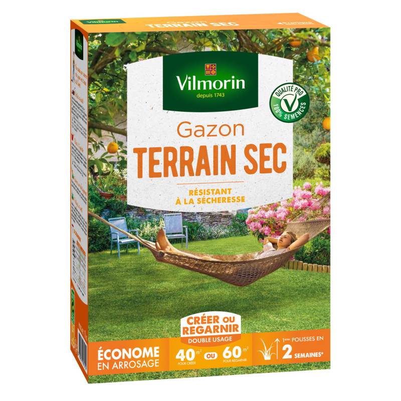 Semences pour gazon Terrain Sec 1 kg VILMORIN