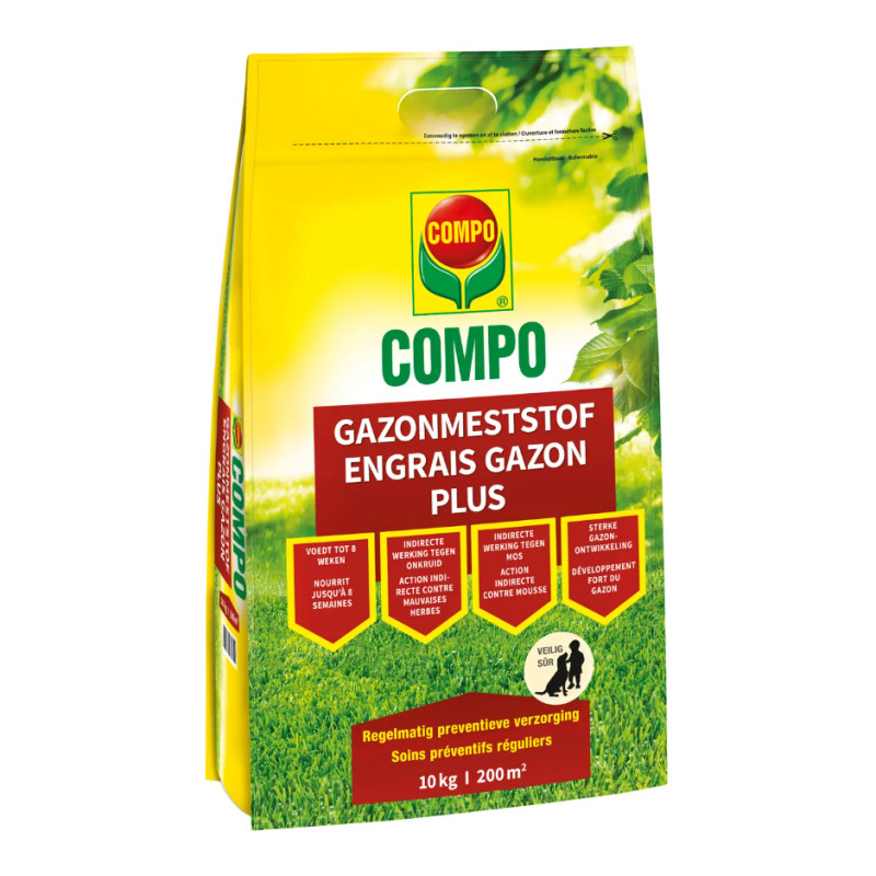 Engrais pour gazon Plus 10 kg COMPO