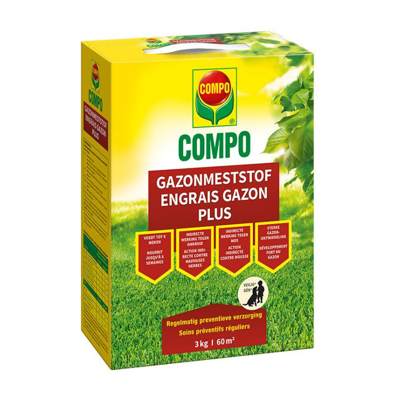 Engrais pour gazon Plus 10 kg COMPO