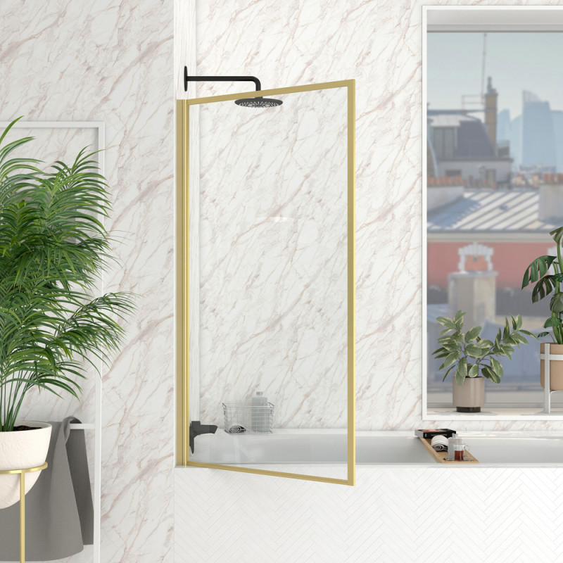 Paroi de baignoire Golden Edge 130 x 75 cm AURLANE