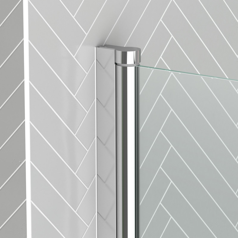 Paroi de baignoire Essentiel chrome 120 x 70 cm AURLANE