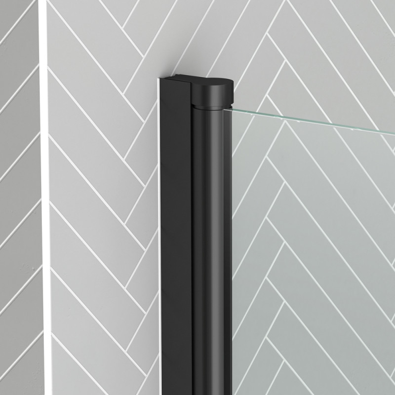 Paroi de baignoire Essentiel noire 120 x 70 cm AURLANE