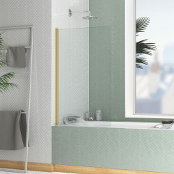 Paroi de baignoire Essentiel or 120 x 70 cm AURLANE