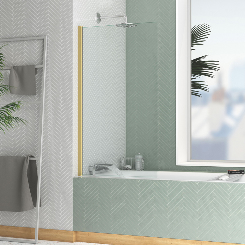 Paroi de baignoire Essentiel or 130 x 70 cm AURLANE