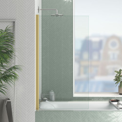 Paroi de baignoire Essentiel or 130 x 70 cm AURLANE