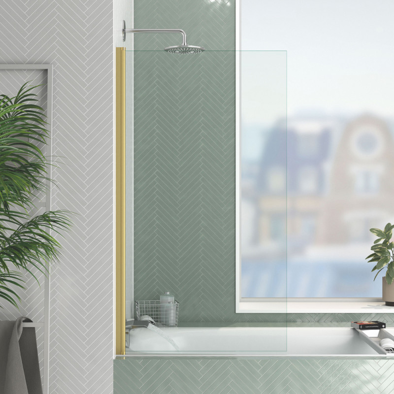 Paroi de baignoire Essentiel or 130 x 70 cm AURLANE