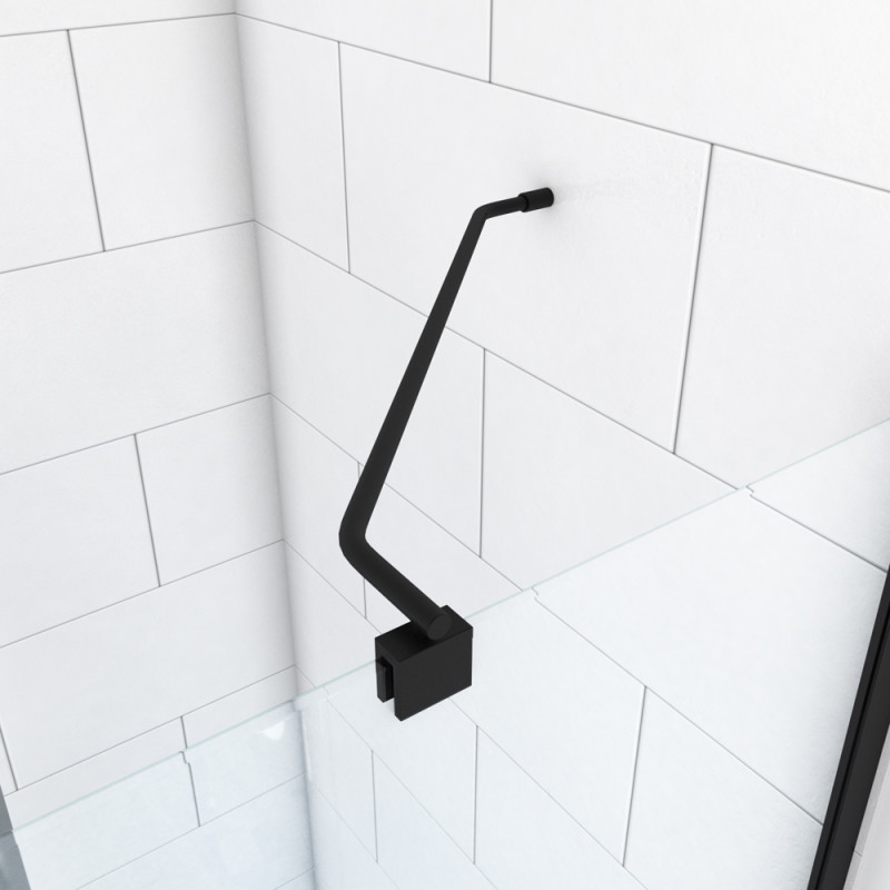 Barre de fixation en angle Parma 2 noir 55 cm AURLANE Barre de fixation en angle Parma 2 noir 55 cm AURLANE