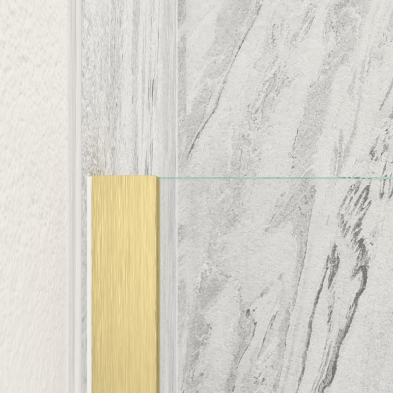Paroi de douche Parma 2 or 80 x 200 cm AURLANE Paroi de douche Parma 2 or 80 x 200 cm AURLANE