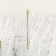 Barre de fixation au plafond Parma 2 or 63 cm AURLANE