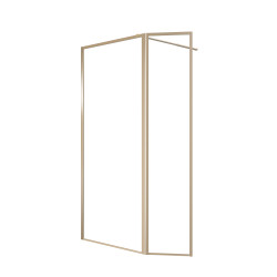 Paroi de douche avec volet Golden Edge 90 + 40 x 200 cm AURLANE Paroi de douche avec volet Golden Edge 90 + 40 x 200 cm AURLANE