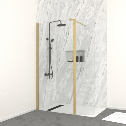 Volet pour paroi de douche Parma 2 or 40 x 200 cm AURLANE Volet pour paroi de douche Parma 2 or 40 x 200 cm AURLANE