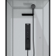 Cabine de douche Trendy rectangulaire avec receveur bas 80 x 110 x 215 cm AURLANE
