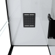 Cabine de douche Trendy rectangulaire avec receveur bas 80 x 110 x 215 cm AURLANE