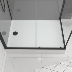 Cabine de douche Grey Touch rectangulaire 80 x 110 x 215 cm AURLANE