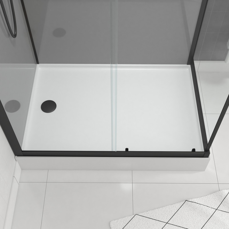 Cabine de douche Grey Touch rectangulaire 80 x 110 x 215 cm AURLANE