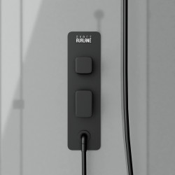 Cabine de douche Grey Touch rectangulaire 80 x 110 x 215 cm AURLANE