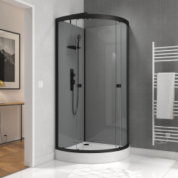 Cabine de douche Grey Touch 1/4 de rond 90 x 90 x 215 cm AURLANE