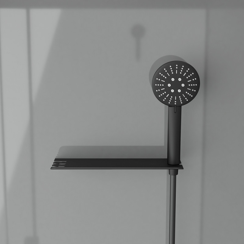 Cabine de douche Grey Touch 1/4 de rond 90 x 90 x 215 cm AURLANE
