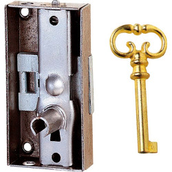 Serrure de vitrine droite 20 mm – Sécurité fiable | TEKNIBOX