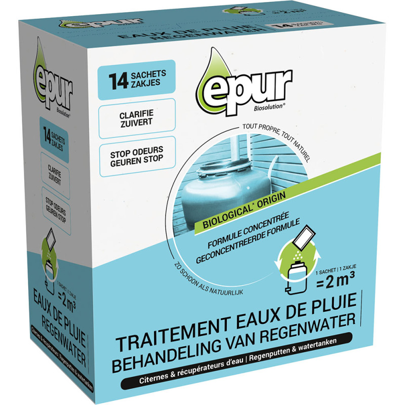 Traitement pour eau de pluie concentré 14 doses EPUR