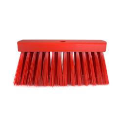 Tête de balai de rue en PVC rouge 30 cm BOBRUSH