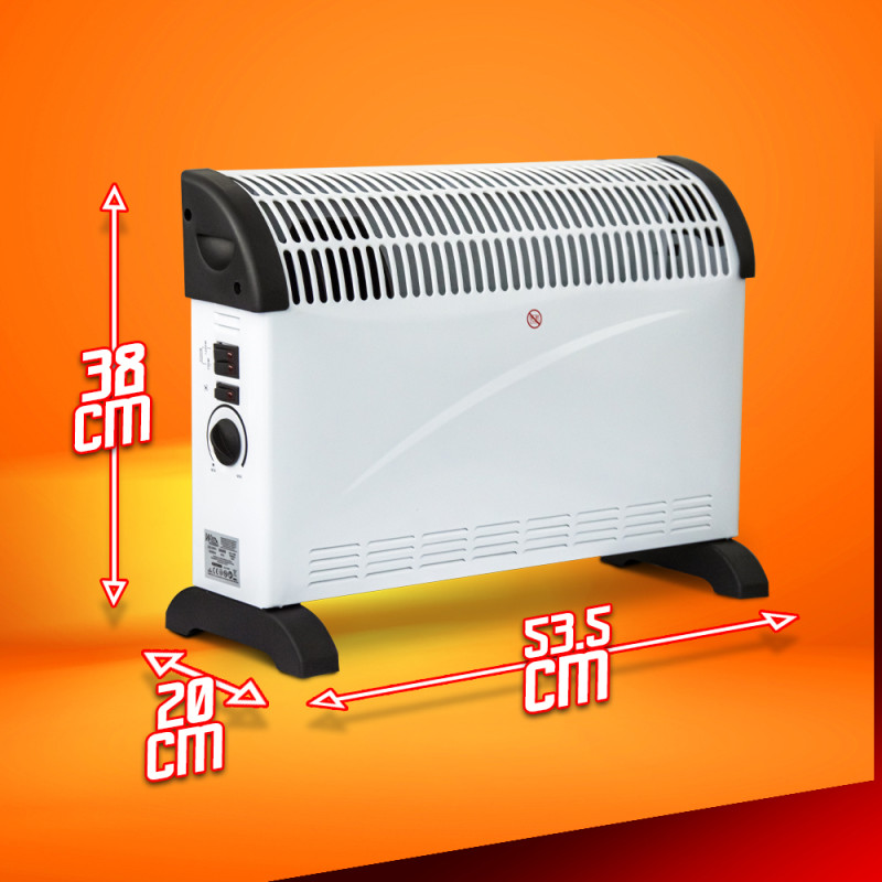 Convecteur avec ventilation turbo 2000 W WARMTECH