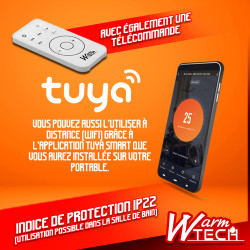 Chauffage céramique mural Wifi 2000 W WARMTECH Chauffage céramique mural Wifi 2000 W WARMTECH