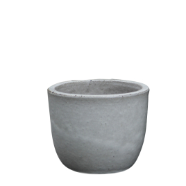 Pot en céramique émaillée blanc Ø 21 x 18 cm