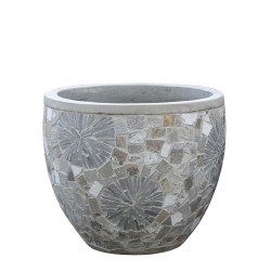 Pot en forme d'oeuf Mosaic Ø 29,5 x 24 cm