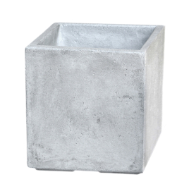 Pot carré en ciment 22 x 22 x 23 cm