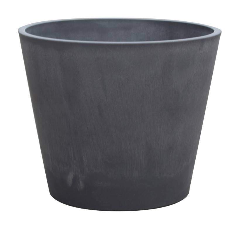 Pot conique Charcoal Woodstone Ø 80 x 60 cm