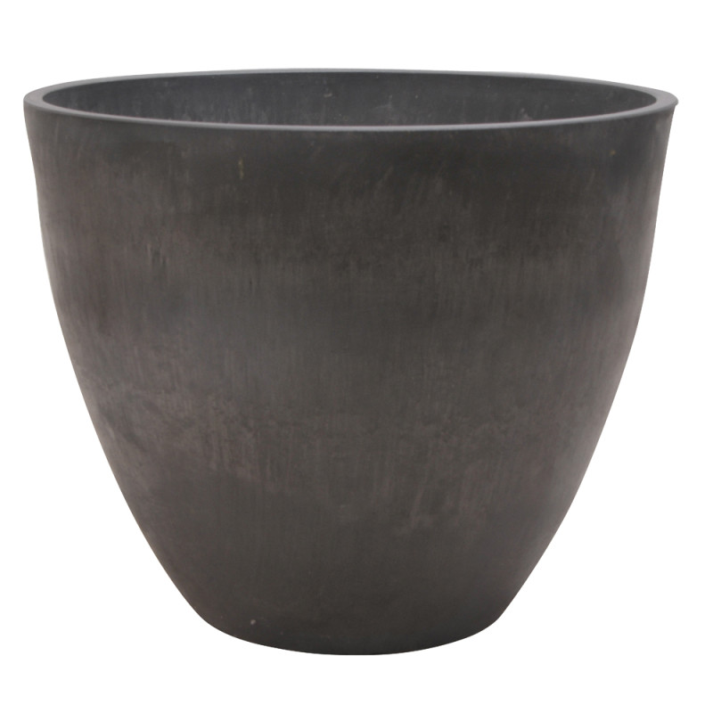 Pot en forme d'oeuf Charcoal Woodstone Ø 35 x 29 cm