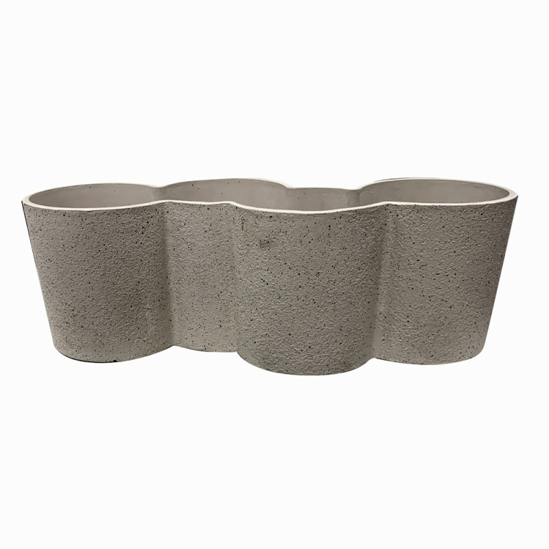 Pot pour aromates Woodstone gris 50 x 16 cm