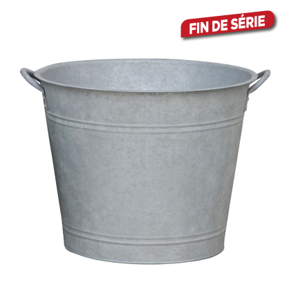 Pot conique en zinc Ø 38 x 30 cm