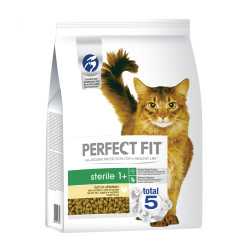 Sac de croquettes au poulet pour chat Sterile 2,8 kg PERFECT FIT