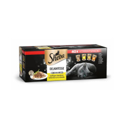Patée pour chat Sélection à la volaille 40 pièces SHEBA