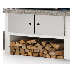 Kit double porte battante pour barbecue béton Kit double porte battante pour barbecue béton