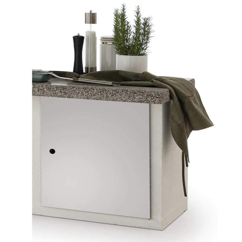 Kit porte battante pour barbecue béton Bastia Kit porte battante pour barbecue béton Bastia