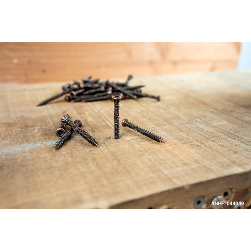 Vis à bois dur double filet 5 x 50 mm 200 pièces Vis à bois dur double filet 5 x 50 mm 200 pièces