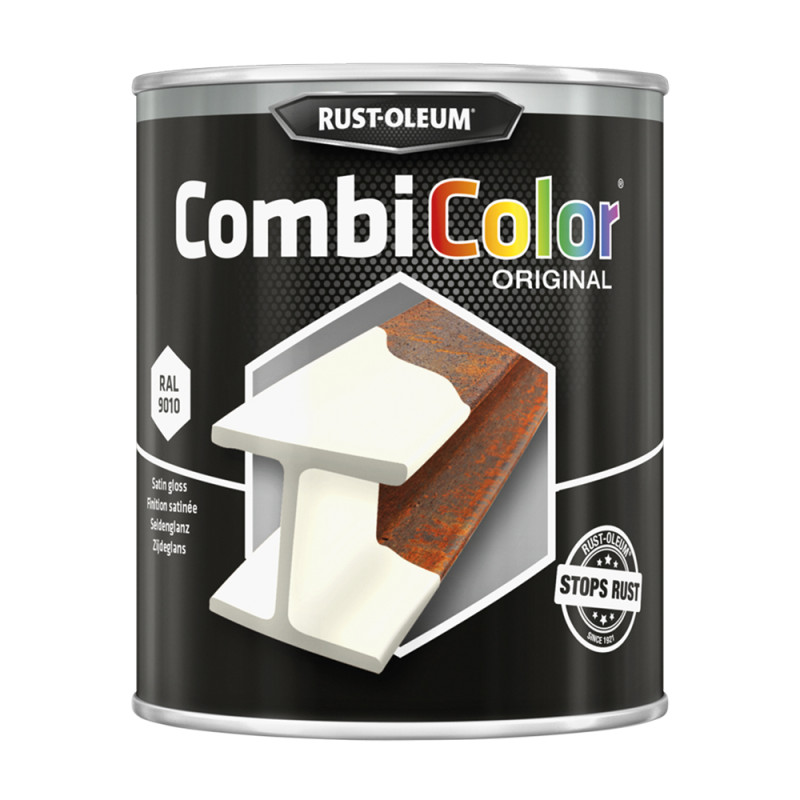 Laque CombiColor blanc satiné 0,75 L RUST-OLEUM