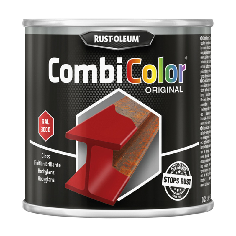 Laque CombiColor rouge feu brillant 0,25 L RUST-OLEUM