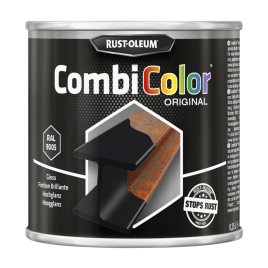 Laque CombiColor noir brillant 0,25 L RUST-OLEUM