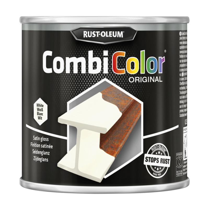 Laque CombiColor blanc satiné 0,25 L RUST-OLEUM