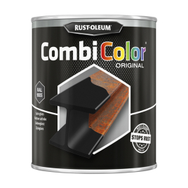 Laque CombiColor noir satin 0,75 L RUST-OLEUM