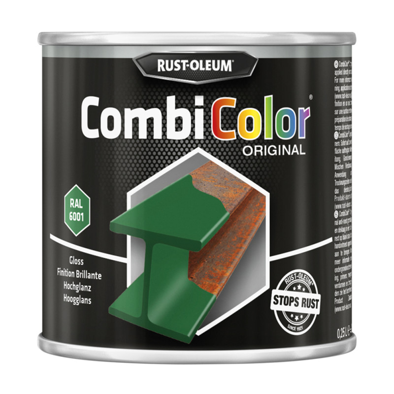 Laque CombiColor vert émeraude brillant 0,25 L RUST-OLEUM