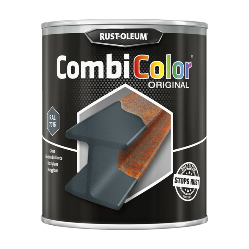 Laque CombiColor anthracite brillant 0,75 L RUST-OLEUM